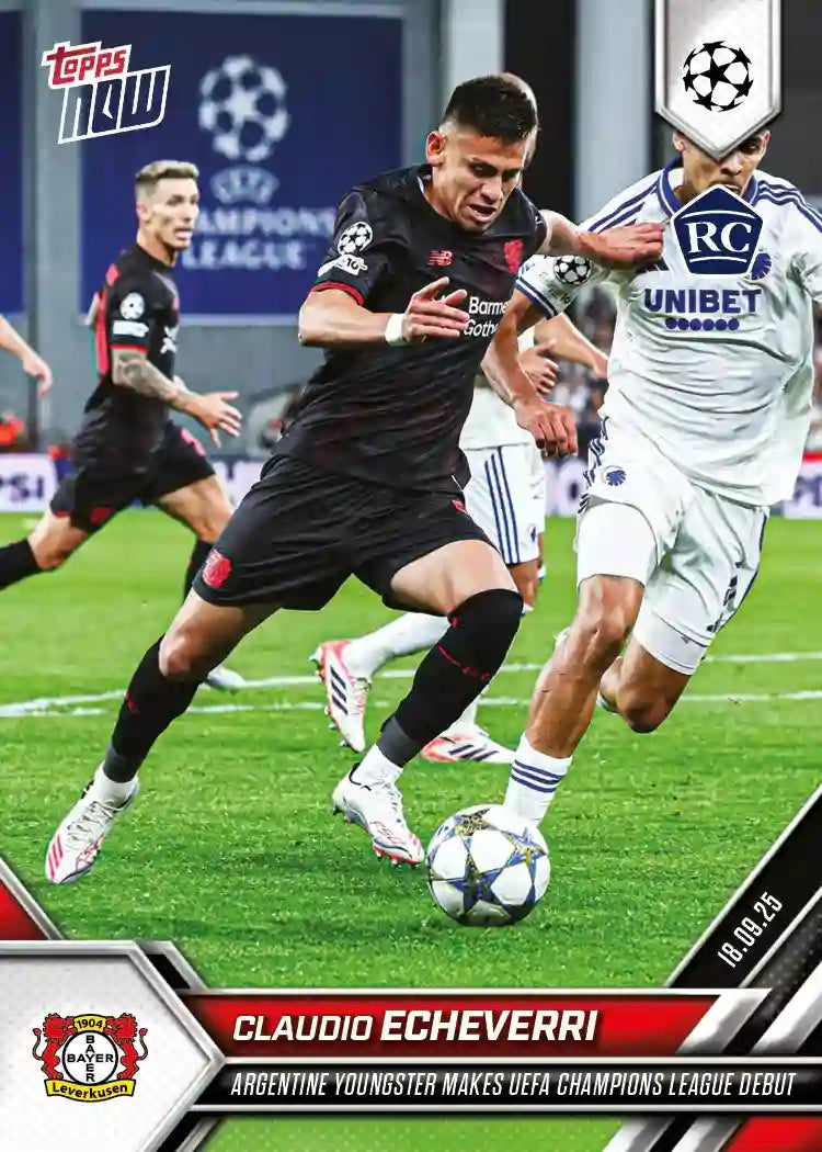 Topps Now - UEFA Champions League 2025-26 - Claudio Echeverri - Card #022