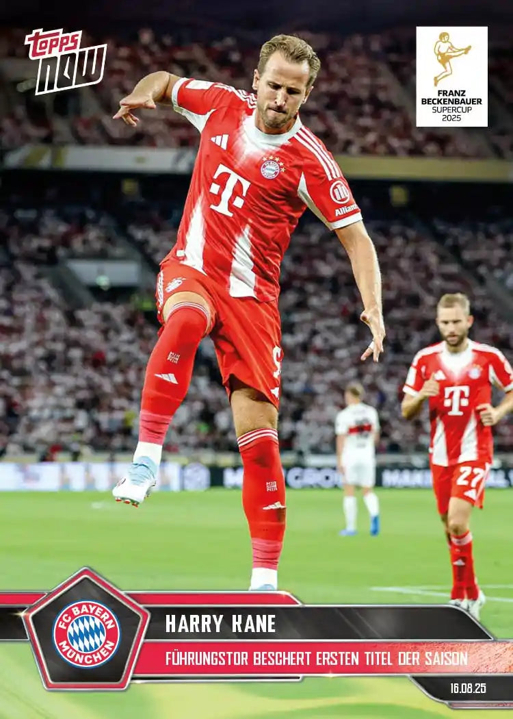 Bundesliga Topps NOW-2025-26-Topps-Cromo-Trading Card-Harry Kane-Bayern München-#002
