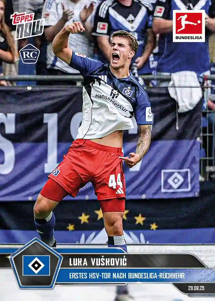 Bundesliga Topps NOW-2025-26-Topps-Cromo-Trading Card-Oliver Burke-Hamburger-#024