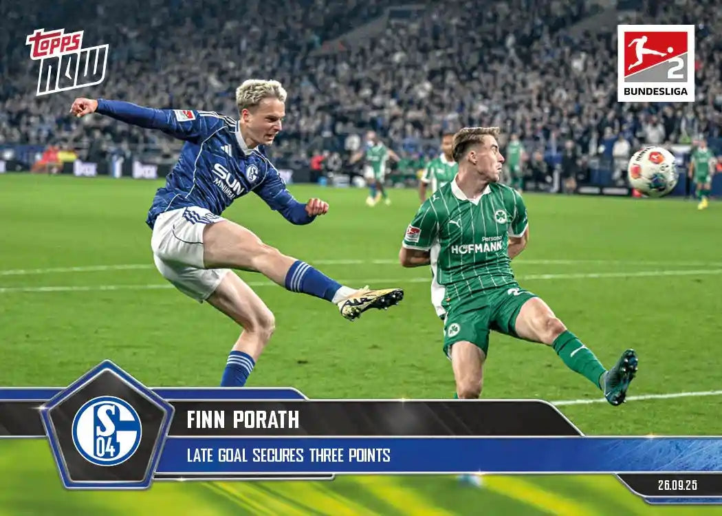 Bundesliga Topps NOW-2025-26-Topps-Cromo-Trading Card-Finn Porath-Schalke 04-#030