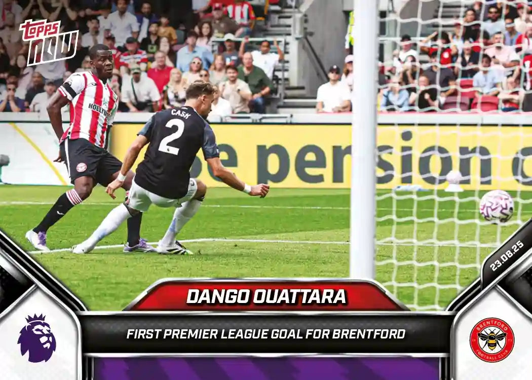 Premier League Topps Now-2025-26-Topps-Cromo-Trading Card-Dango Ouattara-Brentford-#009