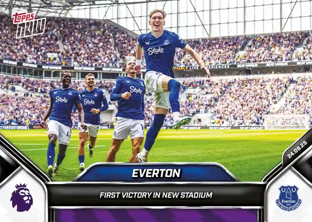 Premier League Topps Now-2025-26-Topps-Cromo-Trading Card-Everton FC-Everton-#010