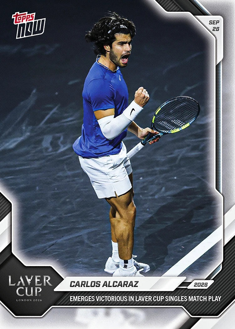 2026 | Topps | Now | Tennis | #026 | Carlos Alcaraz | Base