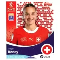 Cromo Trading Card Fútbol-Iman Beney-Switzerland-Topps Uefa Women's Euro 2025-#040-Basico