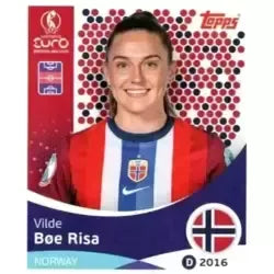 Cromo Trading Card Fútbol-Vilde Bøe Risa-Norway-Topps Uefa Women's Euro 2025-#055-Basico