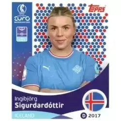 Cromo Trading Card Fútbol-Ingibjörg Sigurdardottir-Iceland-Topps Uefa Women's Euro 2025-#064-Basico