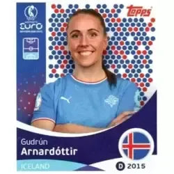 Cromo Trading Card Fútbol-Gudrun Arnardottir-Iceland-Topps Uefa Women's Euro 2025-#065-Basico