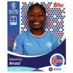Cromo Trading Card Fútbol-Natasha Anasi-Iceland-Topps Uefa Women's Euro 2025-#067-Basico
