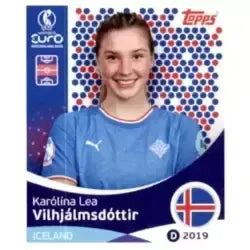 Cromo Trading Card Fútbol-Karolina Lea Vilhjalmsdottir-Iceland-Topps Uefa Women's Euro 2025-#071-Basico