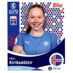 Cromo Trading Card Fútbol-Hlin Eiriksdottir-Iceland-Topps Uefa Women's Euro 2025-#076-Basico