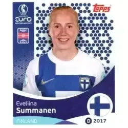 Cromo Trading Card Fútbol-Eveliina Summanen-Finland-Topps Uefa Women's Euro 2025-#085-Basico