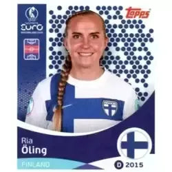 Cromo Trading Card Fútbol-Ria Öling-Finland-Topps Uefa Women's Euro 2025-#086-Basico
