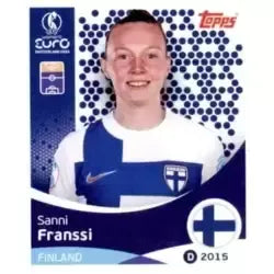 Cromo Trading Card Fútbol-Sanni Franssi-Finland-Topps Uefa Women's Euro 2025-#090-Basico