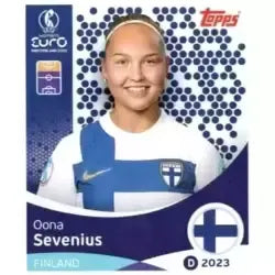 Cromo Trading Card Fútbol-Oona Sevenius-Finland-Topps Uefa Women's Euro 2025-#091-Basico