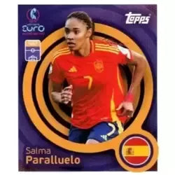 Cromo Trading Card Fútbol-Salma Paralluelo-Spain-Topps Uefa Women's Euro 2025-#093-Basico