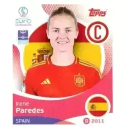 Cromo Trading Card Fútbol-Irene Paredes-Spain-Topps Uefa Women's Euro 2025-#094-Basico