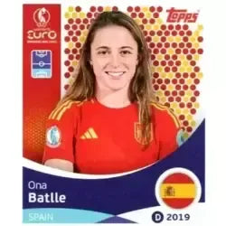 Cromo Trading Card Fútbol-Ona Batlle-Spain-Topps Uefa Women's Euro 2025-#096-Basico