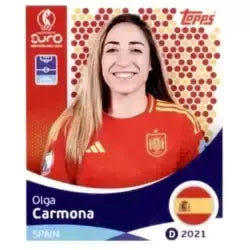 Cromo Trading Card Fútbol-Olga Carmona-Spain-Topps Uefa Women's Euro 2025-#098-Basico