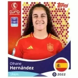 Cromo Trading Card Fútbol-Oihane Hernandez-Spain-Topps Uefa Women's Euro 2025-#099-Basico