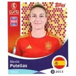Cromo Trading Card Fútbol-Alexia Putellas-Spain-Topps Uefa Women's Euro 2025-#100-Basico