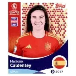 Cromo Trading Card Fútbol-Mariona Caldentey-Spain-Topps Uefa Women's Euro 2025-#104-Basico