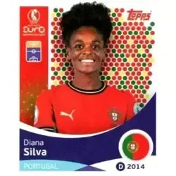Cromo Trading Card Fútbol-Diana Silva-Portugal-Topps Uefa Women's Euro 2025-#122-Basico