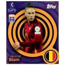 Cromo Trading Card Fútbol-Jassina Blom-Belgium-Topps Uefa Women's Euro 2025-#125-Basico