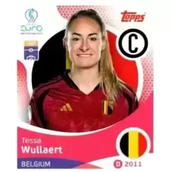 Cromo Trading Card Fútbol-Tessa Wullaert-Belgium-Topps Uefa Women's Euro 2025-#126-Basico