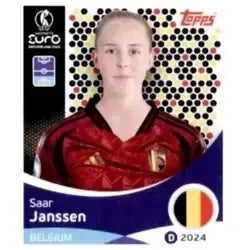 Cromo Trading Card Fútbol-Saar Janssen-Belgium-Topps Uefa Women's Euro 2025-#128-Basico