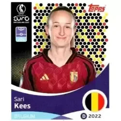 Cromo Trading Card Fútbol-Sari Kees-Belgium-Topps Uefa Women's Euro 2025-#129-Basico