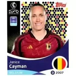 Cromo Trading Card Fútbol-Janice Cayman-Belgium-Topps Uefa Women's Euro 2025-#131-Basico