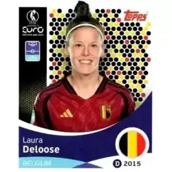 Cromo Trading Card Fútbol-Laura Deloose-Belgium-Topps Uefa Women's Euro 2025-#132-Basico