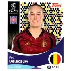 Cromo Trading Card Fútbol-Feli Delacauw-Belgium-Topps Uefa Women's Euro 2025-#133-Basico