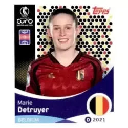 Cromo Trading Card Fútbol-Marie Detruyer-Belgium-Topps Uefa Women's Euro 2025-#134-Basico