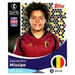 Cromo Trading Card Fútbol-Kassandra Missipo-Belgium-Topps Uefa Women's Euro 2025-#136-Basico