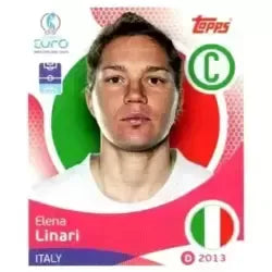 Cromo Trading Card Fútbol-Elena Linari-Italy-Topps Uefa Women's Euro 2025-#142-Basico
