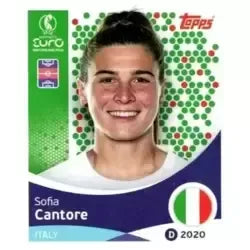 Cromo Trading Card Fútbol-Sofia Cantore-Italy-Topps Uefa Women's Euro 2025-#148-Basico