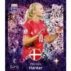 Cromo Trading Card Fútbol-Pernille Harder-Shining Stars-Topps Uefa Women's Euro 2025-#158-foil