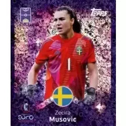 Cromo Trading Card Fútbol-Zecira Musovic-Shining Stars-Topps Uefa Women's Euro 2025-#166-foil