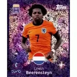 Cromo Trading Card Fútbol-Lineth Beerensteyn-Shining Stars-Topps Uefa Women's Euro 2025-#171-foil