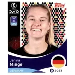 Cromo Trading Card Fútbol-Janina Minge-Germany-Topps Uefa Women's Euro 2025-#176-Basico