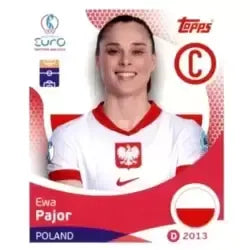 Cromo Trading Card Fútbol-Ewa Pajor-Poland-Topps Uefa Women's Euro 2025-#190-Basico