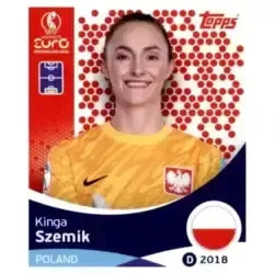 Cromo Trading Card Fútbol-Kinga Szemik-Poland-Topps Uefa Women's Euro 2025-#191-Basico