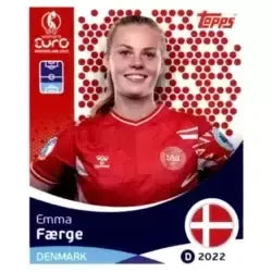 Cromo Trading Card Fútbol-Emma Færge-Denmark-Topps Uefa Women's Euro 2025-#211-Basico
