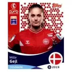 Cromo Trading Card Fútbol-Mille Gejl-Denmark-Topps Uefa Women's Euro 2025-#219-Basico