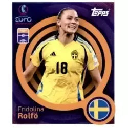Cromo Trading Card Fútbol-Fridolina Rolfö-Sweden-Topps Uefa Women's Euro 2025-#221-Basico