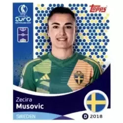 Cromo Trading Card Fútbol-Zecira Musovic-Sweden-Topps Uefa Women's Euro 2025-#223-Basico