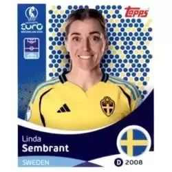 Cromo Trading Card Fútbol-Linda Sembrant-Sweden-Topps Uefa Women's Euro 2025-#225-Basico