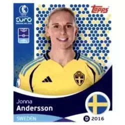 Cromo Trading Card Fútbol-Jonna Andersson-Sweden-Topps Uefa Women's Euro 2025-#226-Basico
