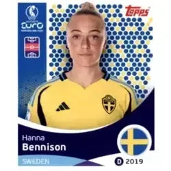 Cromo Trading Card Fútbol-Hanna Bennison-Sweden-Topps Uefa Women's Euro 2025-#232-Basico